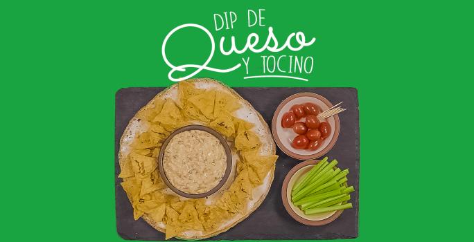 Dip de queso y tocino