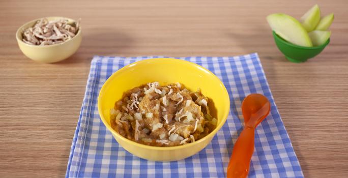 pure de verdura con pollo