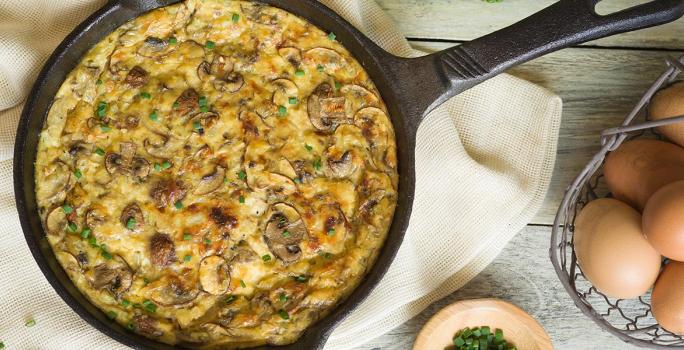 Frittata de champiñones