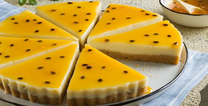 Deliciosa receta rápida de Cheesecake de maracuyá