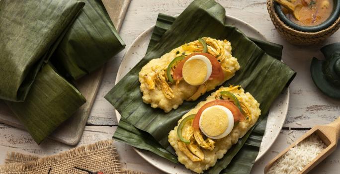 Tamal de Arroz Bajo en Sodio