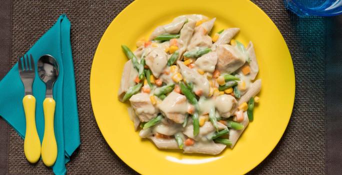 Brócoli a la crema de pollo