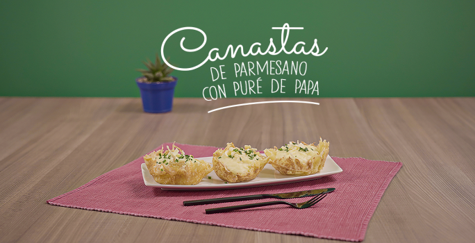 Canastas de parmesano