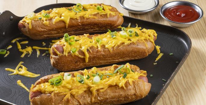 Hot Dog de Queso con Grill