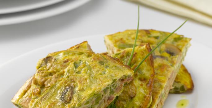 Tortilla de Porotos Verdes y Atún