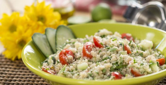 Ensalada de quinua y menta