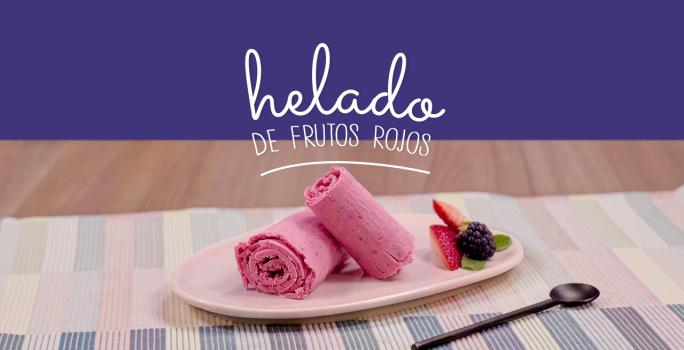 Helado de frutos rojos