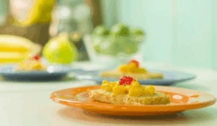 Bizcochitos de durazno y banano