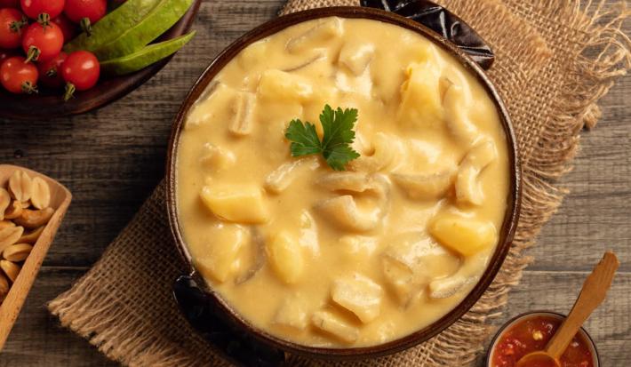 Papas con cuero