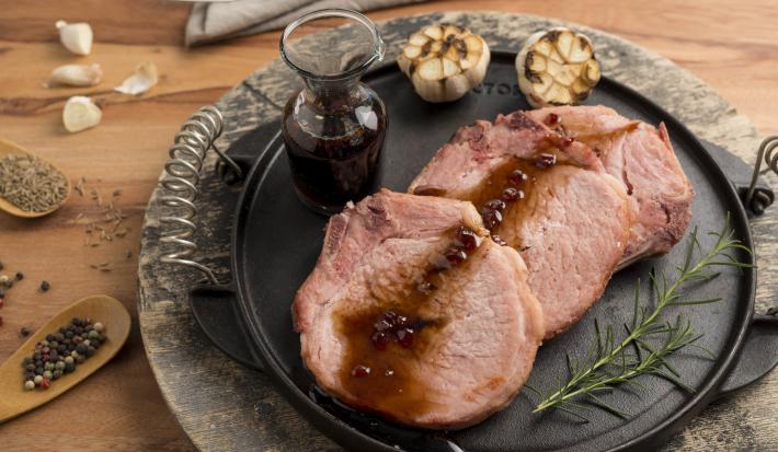 Chuletas de cerdo en salsa agridulce