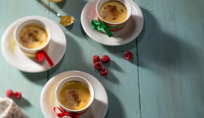 Crema de maracuyá y frambuesa