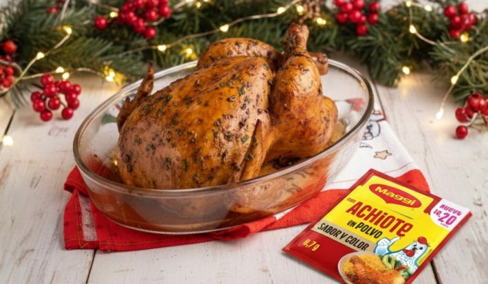 Pollo Navideño con Sabor y Color