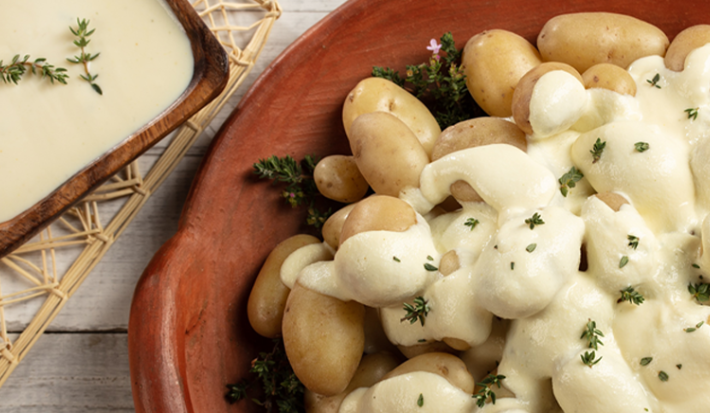 Papas con Salsa de Queso