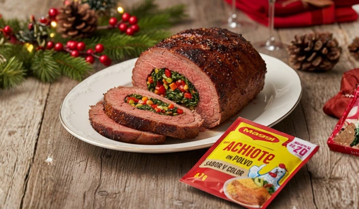 Lomo relleno para navidad