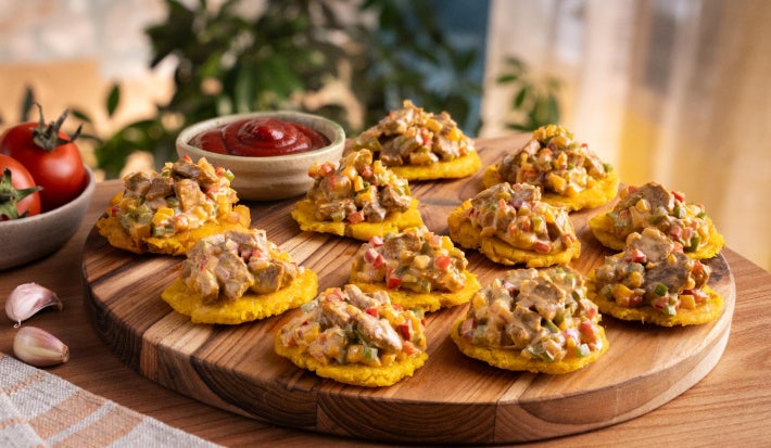 Patacones rellenos