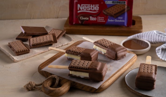 Paletas heladas con Chocotrio