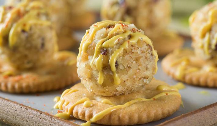Bolitas con queso de cabra