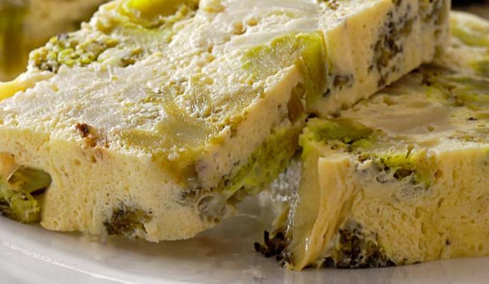 Budín cremoso de Brócoli y Coliflor
