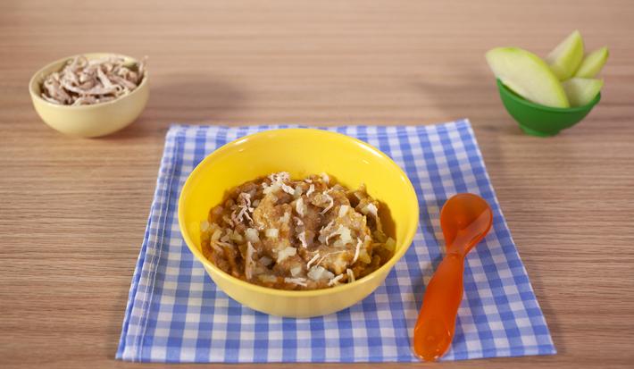 pure de verdura con pollo