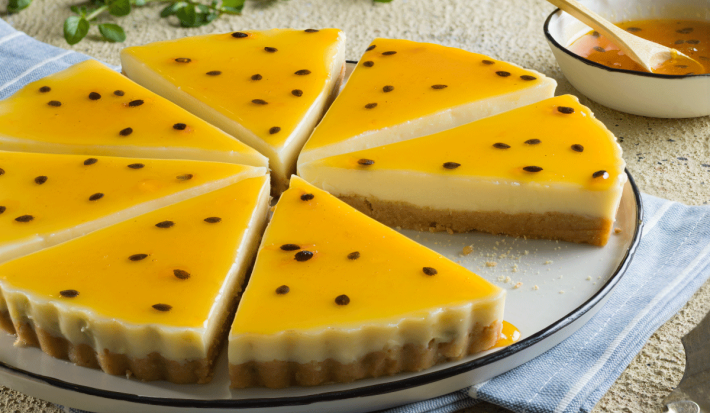 Deliciosa receta rápida de Cheesecake de maracuyá
