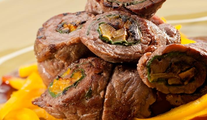 Lomo relleno al BBQ