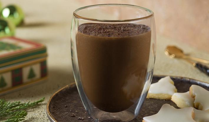 Ponche de cocoa y whisky