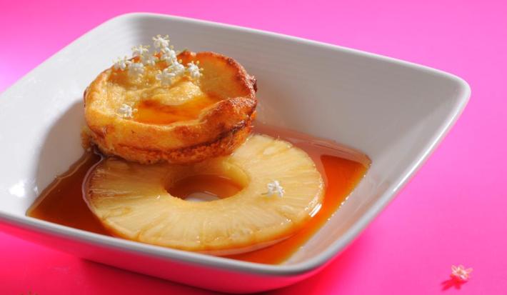 Flan de Piña