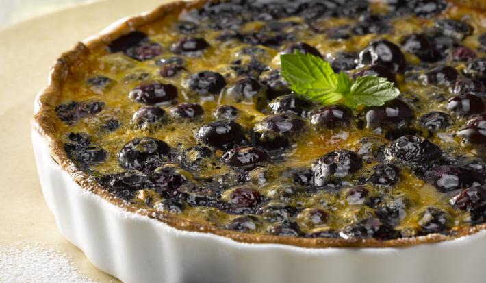 Tarta Gratinada de Arándanos con Manjar