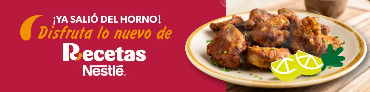 Banner Disfruta lo nuevo de Recetas Nestlé